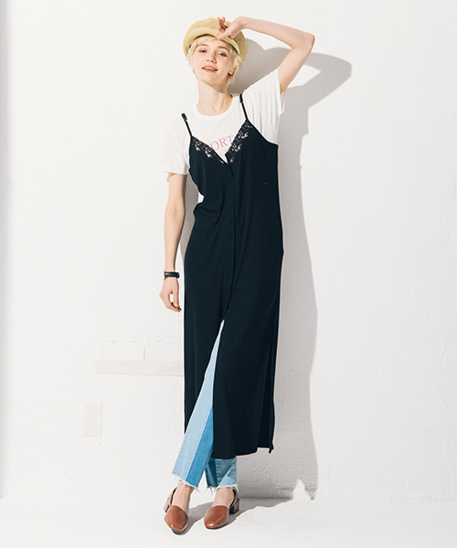 LAYMEE（レイミー）の「Peel onepiece（ワンピース・レディース・ホワイト/ブルー/ブラック・FREE）」の3枚目の写真