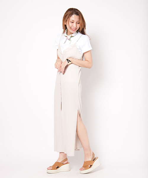 LAYMEE（レイミー）の「Peel onepiece（ワンピース・レディース・ホワイト/ブルー/ブラック・FREE）」の9枚目の写真