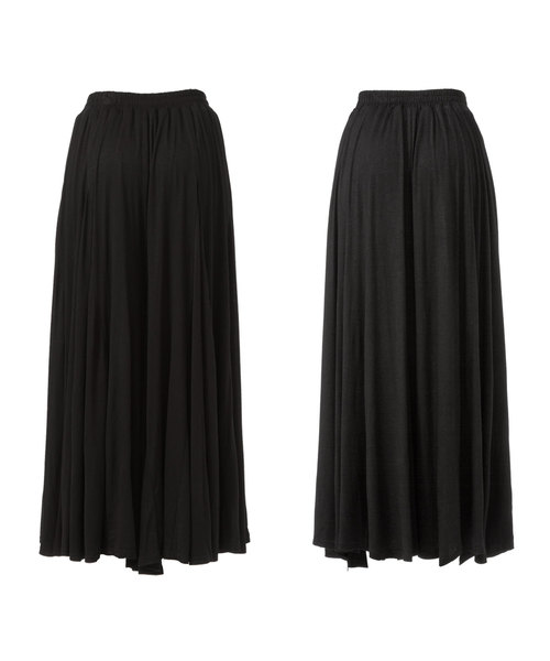 夢展望（ユメテンボウ）の「選べるボリュームたっぷりサーキュラーガウチョマキシワイドパンツ＆マキシスカート（その他パンツ・レディース・ライトブラック/シルバーグレー/ウッド/クリアレッド/ピンク/ブルー/ネイビー/ライトベージュ/カーキ/グリーン系その他/ブラウン系その他/ブルー系その他/グレー系その他/ブルー系その他2/ベージュ系その他/レッド系その他/ブラック系その他・X-LARGE/LARGE/MEDIUM）」の19枚目の写真