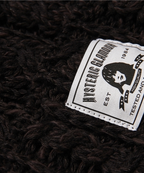 HYSTERIC GLAMOUR(ヒステリックグラマー)の「WARREN SCOTT×HYSTERIC/ケーブルワッチキャップ(ニットキャップ/ビーニー・レディース・グリーン/ネイビー/ブラック・FREE)」の9枚目の写真