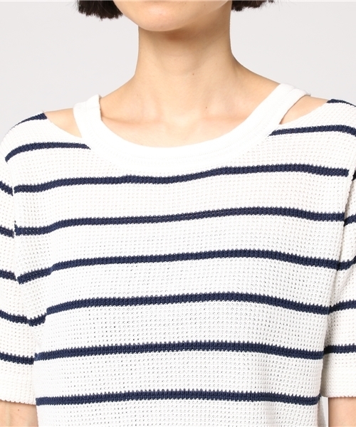 laboratory work（ラボラトリーワーク）の「ストラップ使いニットプルオーバー（ニット/セーター・レディース・その他3/グリーン/ピンクベージュ・MEDIUM）」の18枚目の写真