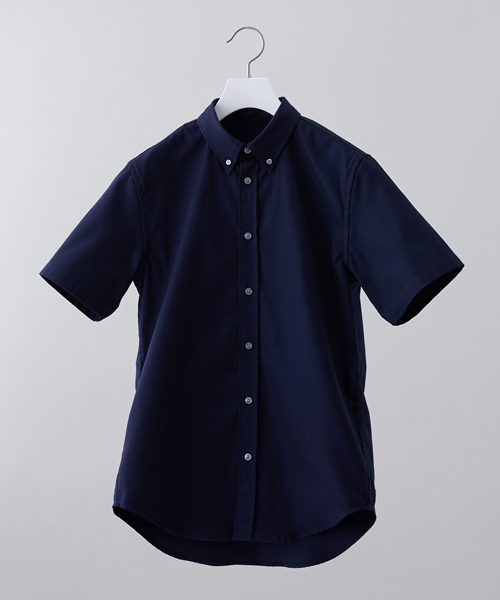 STUDIOUS（ステュディオス）の「カラーオックスハーフスリーブシャツ（シャツ/ブラウス・メンズ・ホワイト/ベージュ/ネイビー/オレンジ/カーキ・3/2/1）」の4枚目の写真