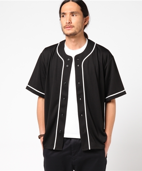 United Athle（ユナイテッドアスレ）の「【UNITED ATHLE】4.4oz ドライベースボールシャツ（シャツ/ブラウス・メンズ・ホワイト/ネイビー/ブラック/グレー・MEDIUM/LARGE/SMALL）」の7枚目の写真