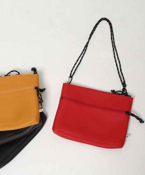 サコッシュ ショルダーバッグ PUレザー フェイクレザー l0149 3071bottonrai.jpg