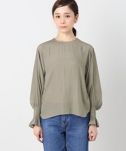 plage（プラージュ）の「ヴィンテージツイル シャーリングブラウス