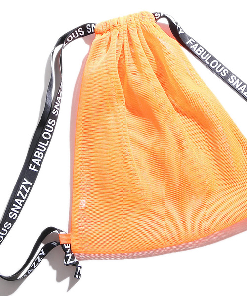 WEGO（ウィゴー）の「WEGO/プチプラメッシュナップザック（バックパック/リュック・レディース・ライム/ピンク/イエロー/オレンジ/ホワイト/ブラック/ブルー/グリーン/レッド/ライトピンク・FREE）」の10枚目の写真