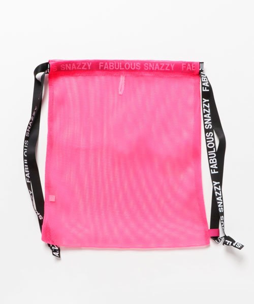 WEGO（ウィゴー）の「WEGO/プチプラメッシュナップザック（バックパック/リュック・レディース・ライム/ピンク/イエロー/オレンジ/ホワイト/ブラック/ブルー/グリーン/レッド/ライトピンク・FREE）」の20枚目の写真