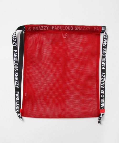 WEGO（ウィゴー）の「WEGO/プチプラメッシュナップザック（バックパック/リュック・レディース・ライム/ピンク/イエロー/オレンジ/ホワイト/ブラック/ブルー/グリーン/レッド/ライトピンク・FREE）」の9枚目の写真