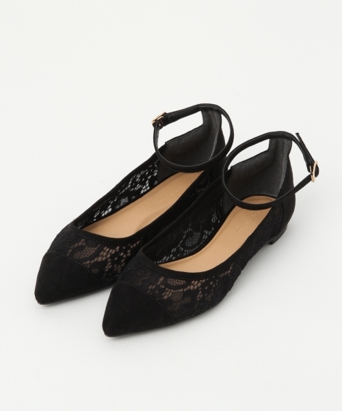 A part by（アパートバイ）の「チュールレースフラットシューズ 785811（パンプス・レディース・ブラック/ブラック系その他・MEDIUM/LARGE）」の8枚目の写真