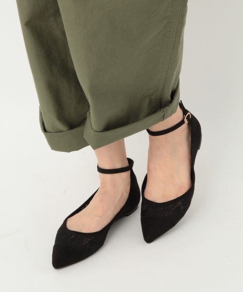 A part by（アパートバイ）の「チュールレースフラットシューズ 785811（パンプス・レディース・ブラック/ブラック系その他・MEDIUM/LARGE）」の9枚目の写真