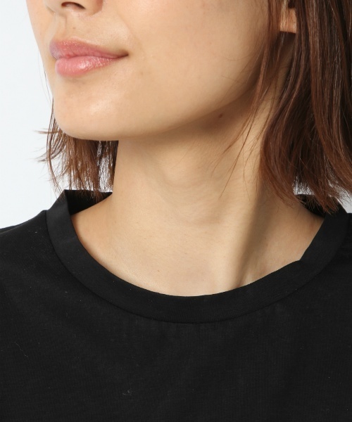 laboratory work（ラボラトリーワーク）の「シルケット天竺ロゴプリントTシャツ（Tシャツ/カットソー・レディース・オフホワイト/ブラック/ブルー・MEDIUM）」の8枚目の写真