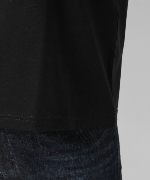 laboratory work（ラボラトリーワーク）の「シルケット天竺ロゴプリントTシャツ（Tシャツ/カットソー・レディース・オフホワイト/ブラック/ブルー・MEDIUM）」の5枚目の写真