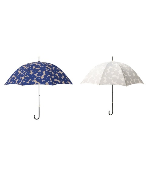 晴雨兼用】ハナプリント 長傘 58cm ネイビー（長傘）｜Francfranc