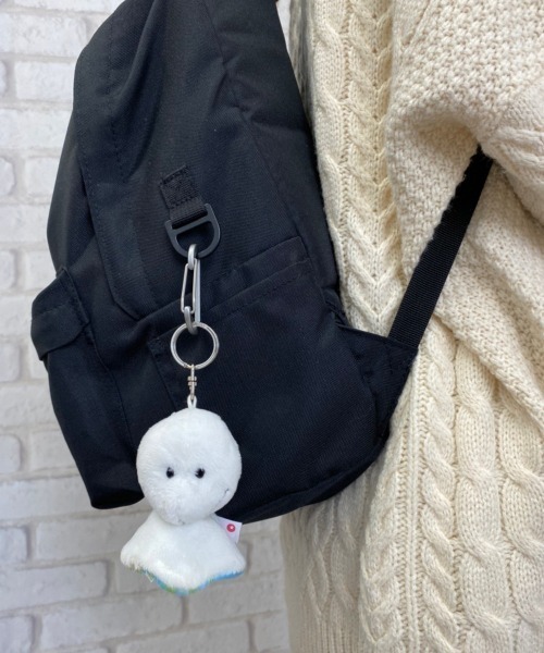 nici（ニキ）の「nici/キーリング テルテルボウズ 8cm（キーホルダー・レディース・ホワイト×ブルー・ONE SIZE）」の4枚目の写真