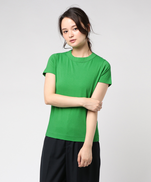 homspun（ホームスパン）の「homspun / 半袖 Tシャツ ＜WOMEN＞（Tシャツ/カットソー・レディース・ホワイト/ブラック/ブラウン/グリーン・SMALL/MEDIUM）」の4枚目の写真