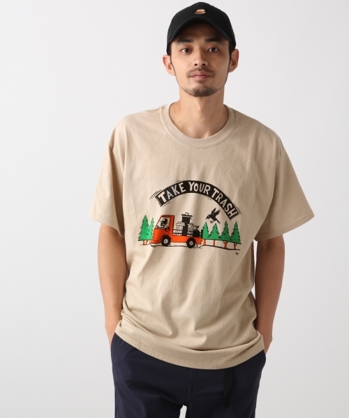 RAGEBLUE（レイジブルー）の「【RAGEBLUE×RYU AMBE】COLLABORATION T-shirts/809196（Tシャツ/カットソー・メンズ・ホワイト/ブラック/ベージュ・LARGE/MEDIUM）」の3枚目の写真