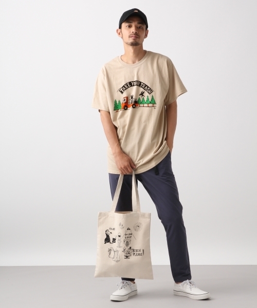 RAGEBLUE（レイジブルー）の「【RAGEBLUE×RYU AMBE】COLLABORATION T-shirts/809196（Tシャツ/カットソー・メンズ・ホワイト/ブラック/ベージュ・LARGE/MEDIUM）」の6枚目の写真