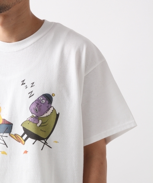 RAGEBLUE（レイジブルー）の「【RAGEBLUE×RYU AMBE】COLLABORATION T-shirts/809196（Tシャツ/カットソー・メンズ・ホワイト/ブラック/ベージュ・LARGE/MEDIUM）」の10枚目の写真