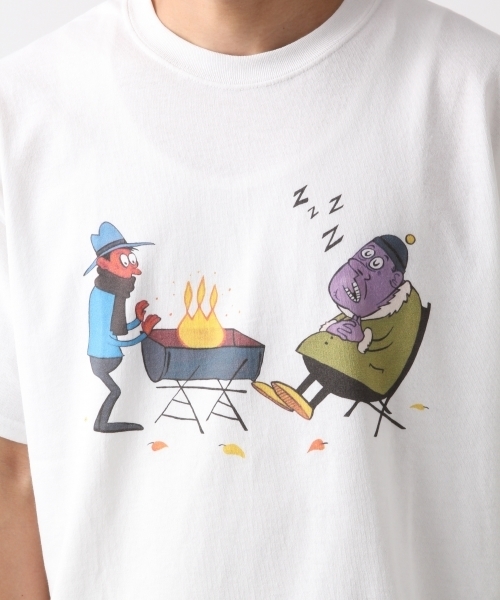 RAGEBLUE（レイジブルー）の「【RAGEBLUE×RYU AMBE】COLLABORATION T-shirts/809196（Tシャツ/カットソー・メンズ・ホワイト/ブラック/ベージュ・LARGE/MEDIUM）」の13枚目の写真