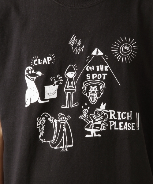 RAGEBLUE（レイジブルー）の「【RAGEBLUE×RYU AMBE】COLLABORATION T-shirts/809196（Tシャツ/カットソー・メンズ・ホワイト/ブラック/ベージュ・LARGE/MEDIUM）」の14枚目の写真