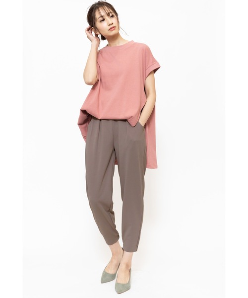 mili an deni（ミリアンデニ）の「ペアスキンジョガーパンツ（その他パンツ・レディース・アイボリー/スミクロ/ブラック/チャコールグレー/ダークグリーン/アッシュグレー/ネイビー/ワイン/ダークグレー/エメラルド/オフホワイト/ピンク/ブルー・L/LL/M）」の20枚目の写真