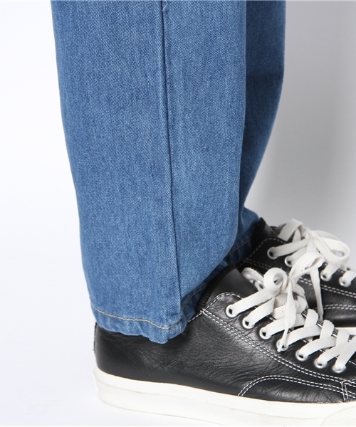 WEGO（ウィゴー）の「裏プリントデニムパンツ（デニムパンツ・メンズ・ダークインディゴブルー/ライトインディゴブルー・MEDIUM）」の8枚目の写真