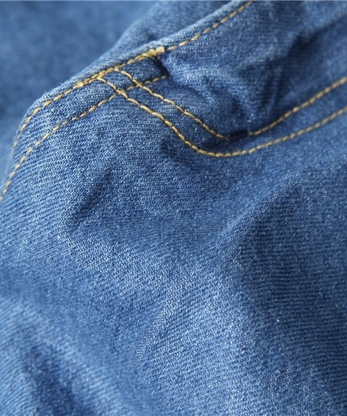 WEGO（ウィゴー）の「裏プリントデニムパンツ（デニムパンツ・メンズ・ダークインディゴブルー/ライトインディゴブルー・MEDIUM）」の10枚目の写真