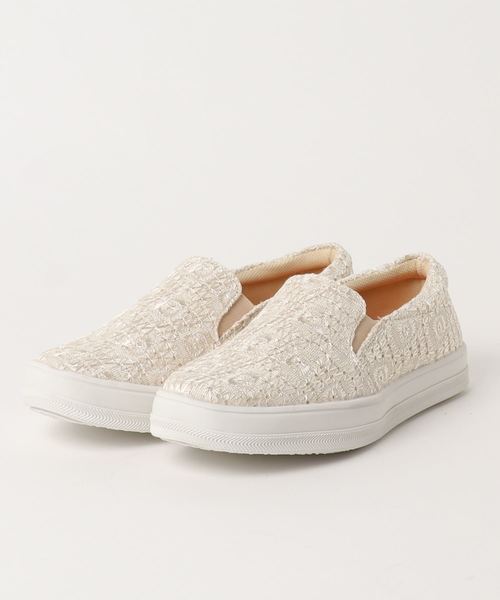 GeeRA（ジーラ）の「素材にこだわったスリッポン（スニーカー・レディース・ホワイト/ブラック/ベージュ/ネイビー/グレー・SMALL/MEDIUM/LARGE/X-LARGE/XX-LARGE）」の4枚目の写真