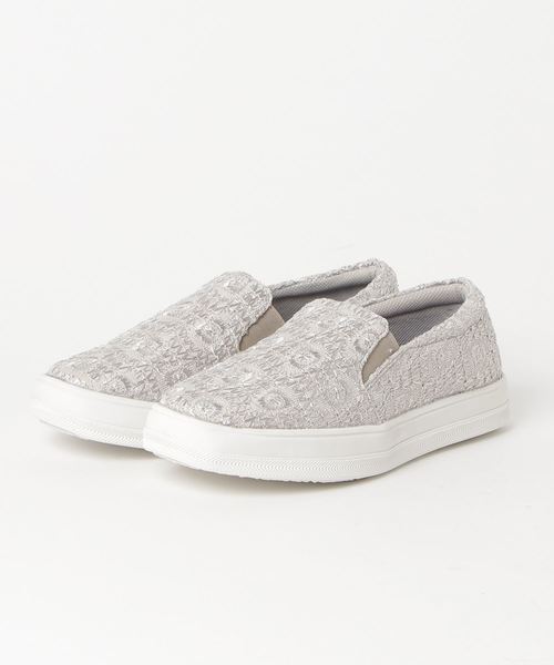 GeeRA（ジーラ）の「素材にこだわったスリッポン（スニーカー・レディース・ホワイト/ブラック/ベージュ/ネイビー/グレー・SMALL/MEDIUM/LARGE/X-LARGE/XX-LARGE）」の3枚目の写真