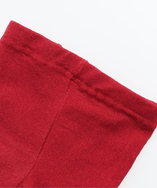 Ampersand（アンパサンド）の「お花ラインのフリルスパッツ 10分丈（レギンス/スパッツ・キッズ・グレー/アイボリー/レッド・90/100/80/120/140/110）」の6枚目の写真