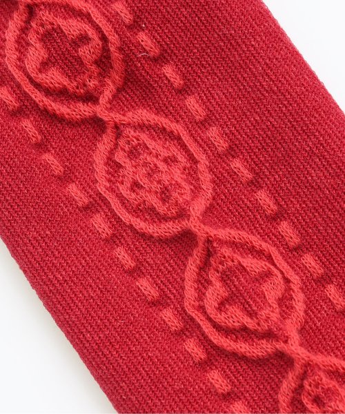 Ampersand（アンパサンド）の「お花ラインのフリルスパッツ 10分丈（レギンス/スパッツ・キッズ・グレー/アイボリー/レッド・90/100/80/120/140/110）」の5枚目の写真