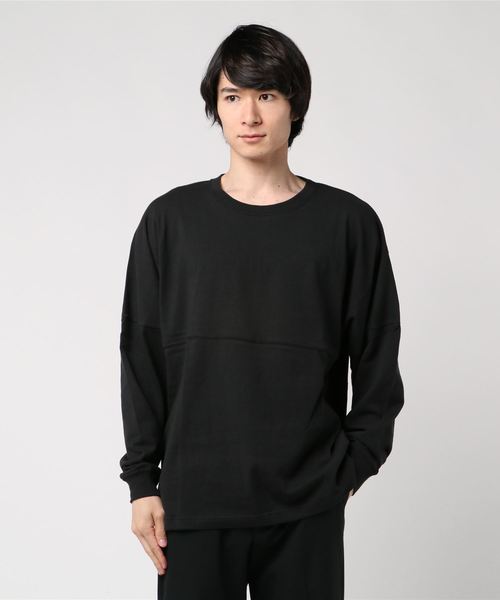 Burner(バーナー)の「【06 BURNER SELECT】ドロップショルダー切り替え無地ロンT(Tシャツ/カットソー・メンズ・ブラック/ベージュ/ネイビー/レッド/オフホワイト・LL/M/L)」の11枚目の写真