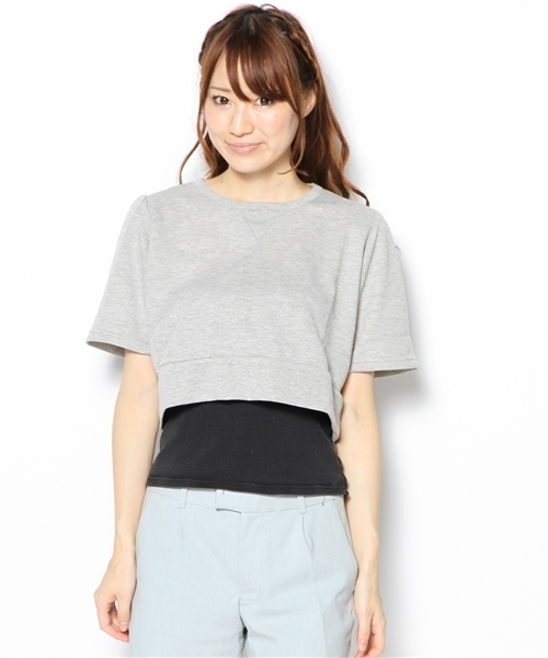 WEGO（ウィゴー）の「WEGO/シンプルプルオーバー（スウェット・レディース・ホワイト/ブラック/杢グレー・FREE）」の4枚目の写真