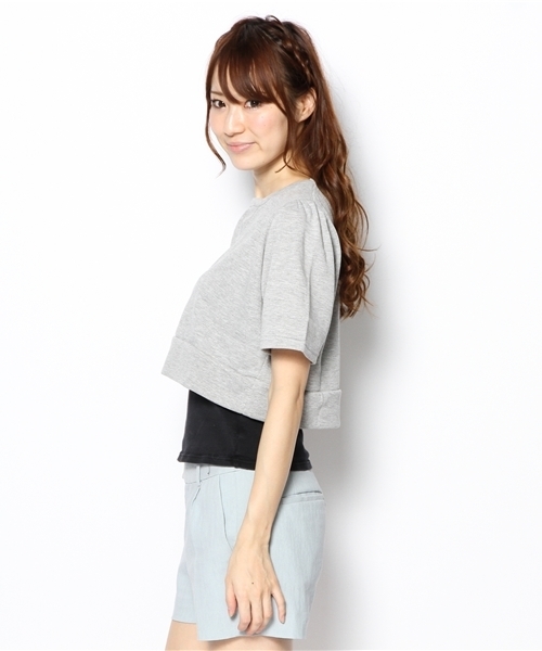 WEGO（ウィゴー）の「WEGO/シンプルプルオーバー（スウェット・レディース・ホワイト/ブラック/杢グレー・FREE）」の5枚目の写真