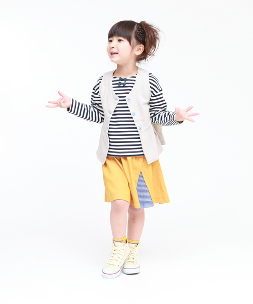 RAGMART（ラグマート）の「パイル裏毛ぺプラムベスト（ベスト・キッズ・ベージュ/ピンク・110cm/120cm/130cm/100cm）」の11枚目の写真