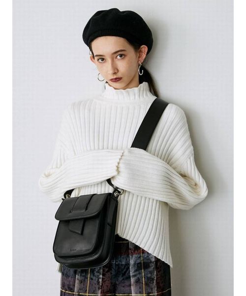 EMODA（エモダ）の「ベルトマークミニバッグ（ハンドバッグ・レディース・ブラック/ブラウン・FREE）」の10枚目の写真