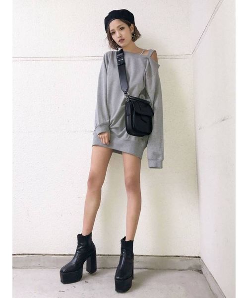 EMODA（エモダ）の「ベルトマークミニバッグ（ハンドバッグ・レディース・ブラック/ブラウン・FREE）」の7枚目の写真