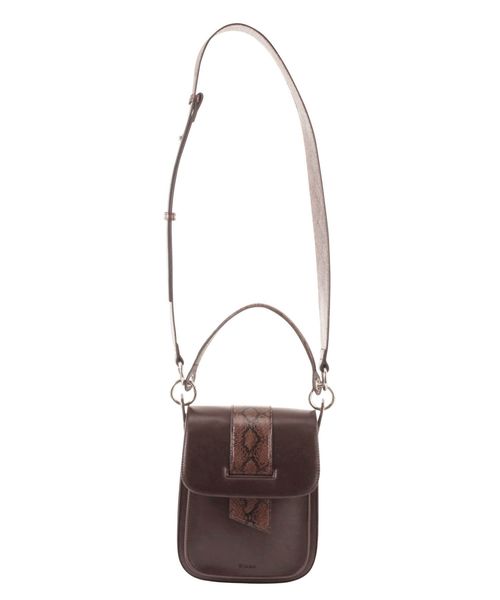 EMODA（エモダ）の「ベルトマークミニバッグ（ハンドバッグ・レディース・ブラック/ブラウン・FREE）」の4枚目の写真
