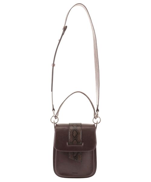 EMODA（エモダ）の「ベルトマークミニバッグ（ハンドバッグ・レディース・ブラック/ブラウン・FREE）」の5枚目の写真