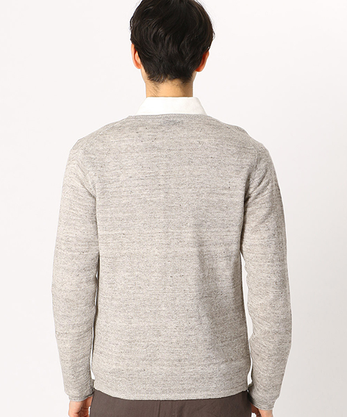 COMME CA ISM（コムサイズム）の「リネン Vネックカーディガン（カーディガン/ボレロ・メンズ・サックスブルー/ブラック/ライトグレー/グリーン・X-LARGE/MEDIUM/LARGE）」の14枚目の写真