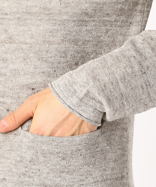 COMME CA ISM（コムサイズム）の「リネン Vネックカーディガン（カーディガン/ボレロ・メンズ・サックスブルー/ブラック/ライトグレー/グリーン・X-LARGE/MEDIUM/LARGE）」の11枚目の写真