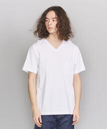 BEAUTY&YOUTH UNITED ARROWS | BY クリスピーコットン １ポケット Vネック Tシャツ(Tシャツ/カットソー)