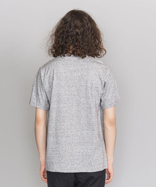 BEAUTY&YOUTH UNITED ARROWS（ビューティーアンドユースユナイテッドアローズ）の「BY クリスピーコットン １ポケット Vネック Tシャツ（Tシャツ/カットソー・メンズ・ホワイト/ブラック/ベージュ/グレー/ピンク・SMALL/MEDIUM/LARGE/X-LARGE）」の6枚目の写真