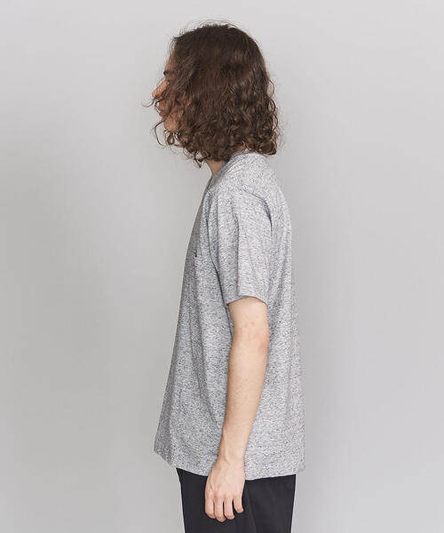 BEAUTY&YOUTH UNITED ARROWS（ビューティーアンドユースユナイテッドアローズ）の「BY クリスピーコットン １ポケット Vネック Tシャツ（Tシャツ/カットソー・メンズ・ホワイト/ブラック/ベージュ/グレー/ピンク・SMALL/MEDIUM/LARGE/X-LARGE）」の10枚目の写真