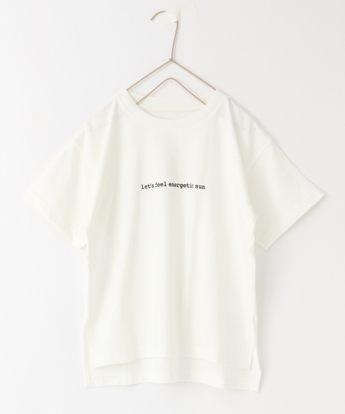 LOWRYS FARM（ローリーズファーム）の「アソートロゴＴＥＥ　838661（Tシャツ/カットソー・キッズ・ブラック/ベージュ/オフホワイト/イエロー・SMALL/MEDIUM/LARGE）」の5枚目の写真