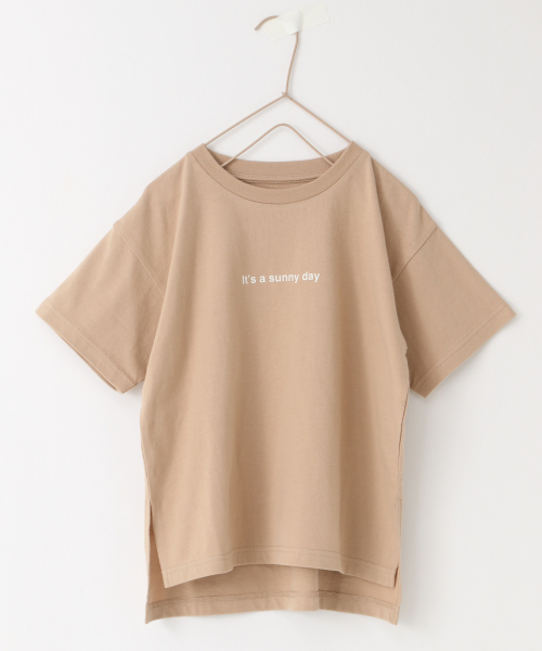 LOWRYS FARM（ローリーズファーム）の「アソートロゴＴＥＥ　838661（Tシャツ/カットソー・キッズ・ブラック/ベージュ/オフホワイト/イエロー・SMALL/MEDIUM/LARGE）」の6枚目の写真