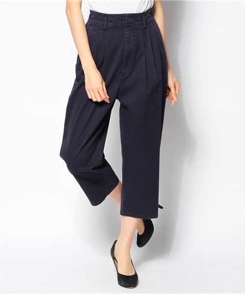 Another Edition(アナザーエディション)の「AE CHINO TUCK PT ◆(チノパンツ・レディース・ベージュ/ネイビー・MEDIUM/SMALL)」の2枚目の写真