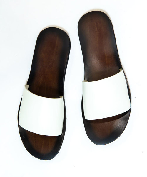 JACKROSE（ジャックローズ）の「S PUレザースライドサンダル（サンダル・メンズ・ホワイト/ブラック・M/L）」の7枚目の写真