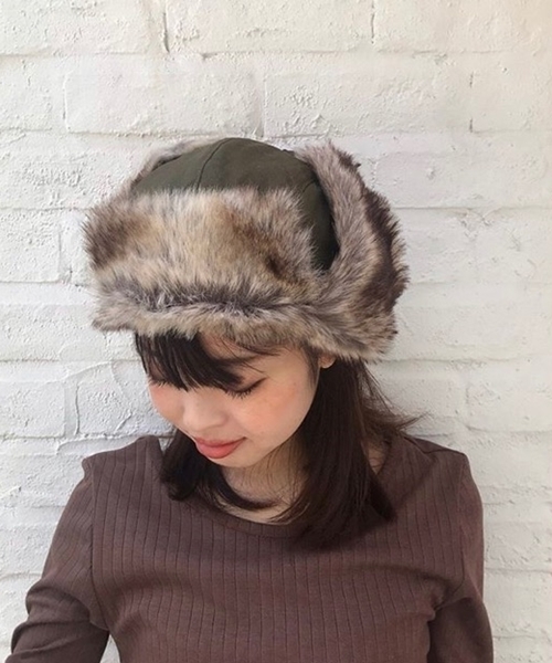 CONTROL FREAK（コントロールフリーク）の「ツイルフライトキャップ（キャップ・レディース・ブラック/ベージュ/グレー/カーキ・FREE）」の15枚目の写真