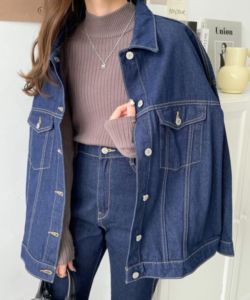 d.i.a - d.i.a♡デニムベスト wee9s（ウィークス）の「vintage like big collar denim vest